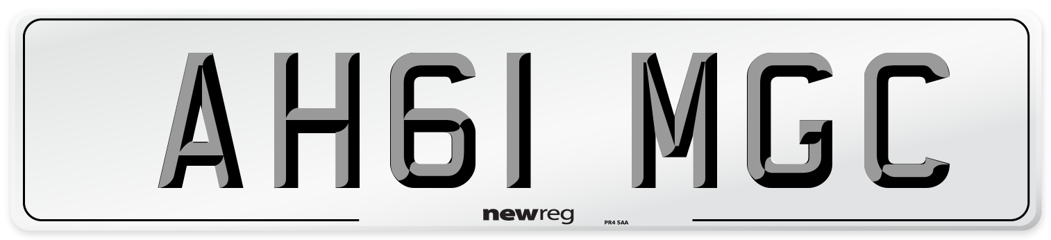 AH61 MGC Number Plate from New Reg